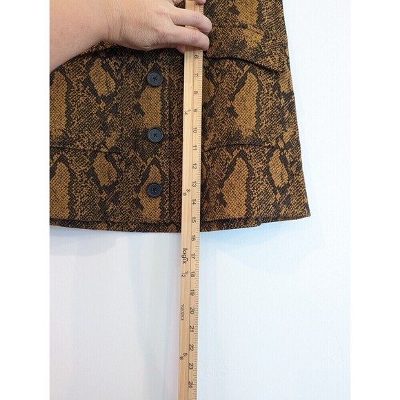 Joie Mini Skirt Womens Size 2 Brown Snake Print - Picture 12 of 12
